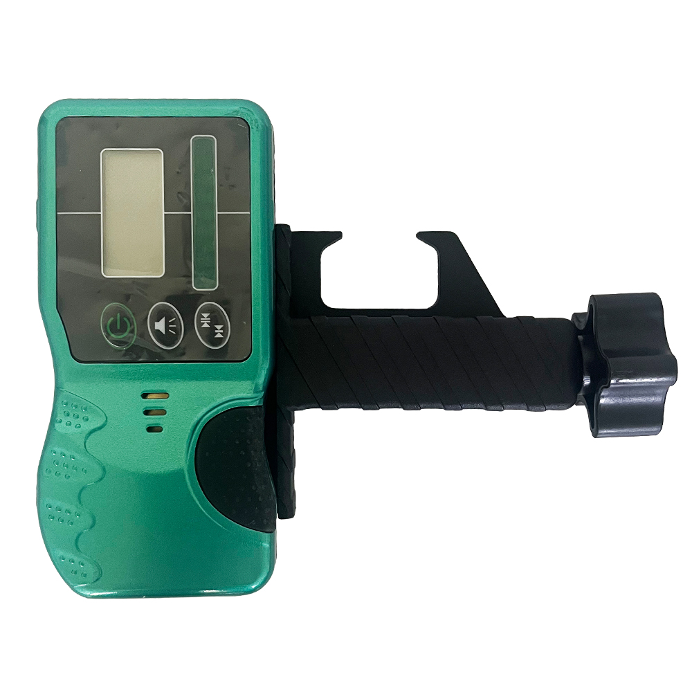 Laser Level With Receiver Detector - HEIPOE 自動水平調整回転レーザーレベル用受信機 / 屋外用回転レーザーレベル検出器（頑丈なクランプ付き）