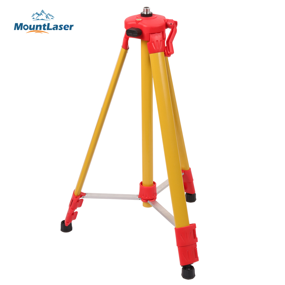 Laser Level Tripod Stand 1.5M - エコノミースタイル 1.5m レーザーレベル三脚 高さ調整可能 スチール/アルミ製三脚スタンド セルフレベリング用取り外し可能なヘッド付き