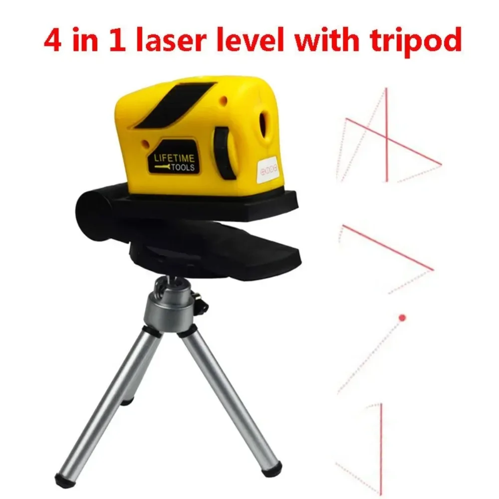 Cross Line Laser 360 Degree - 赤外線レーザーレベルスラッシュビームライン機能調整可能な360度水平垂直クロスライン測定ハンドツール