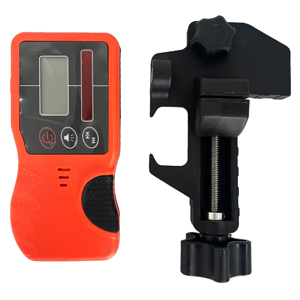 Laser Level With Receiver Detector - セルフレベリングロータリーレーザーレベル用レッドレシーバー、ヘビーデューティークランプ付き屋外回転レーザーレベル検出器