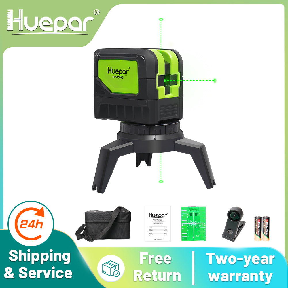 Line Laser Level Magnetic Bracket - Huepar-セルフレベリング垂直フロアスタンド,磁気サポート,緑色ビーム,3点モード,9300g