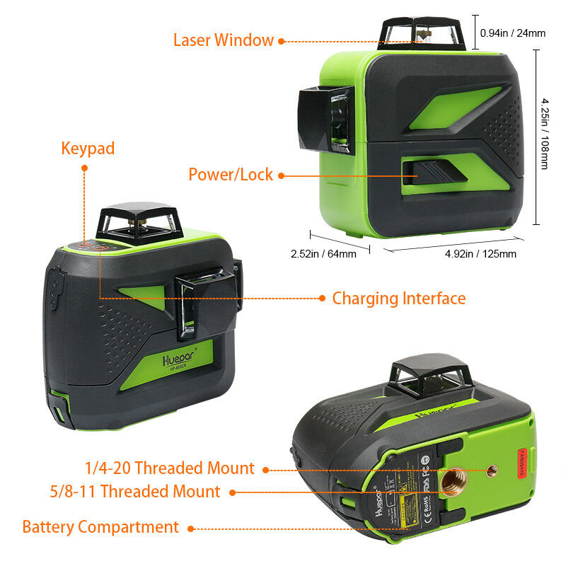 603CR 12ライン 3Dクロスレーザーレベル 自動水平調 - Laser Level 3D Cross Line Self Leveling のレビューと価格