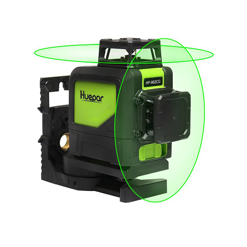 Huepar 902CG 360度自己水平調整機能付き3Dレ - Green Beam Laser Level 12 Line のレビューと価格