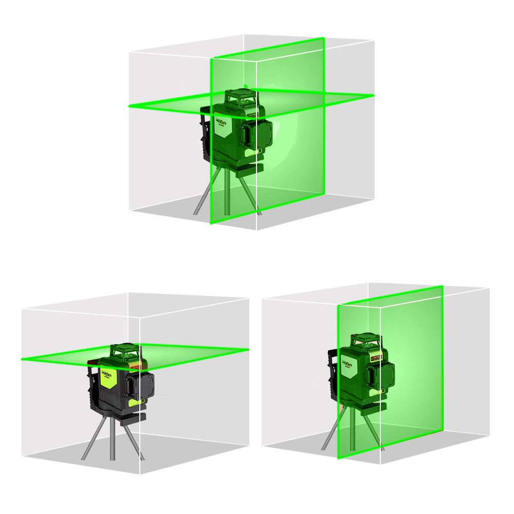 Huepar 902CG 360度自己水平調整機能付き3Dレ - Green Beam Laser Level 12 Line のレビューと価格