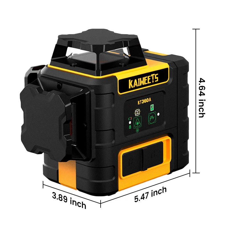 3Dクロスライン式自動水平調整ツール KT360A、360  - Laser Level 3D Cross Line Self Leveling のレビューと価格