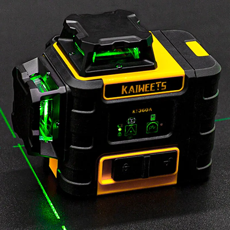 3Dクロスライン式自動水平調整ツール KT360A、360  - Laser Level 3D Cross Line Self Leveling のレビューと価格