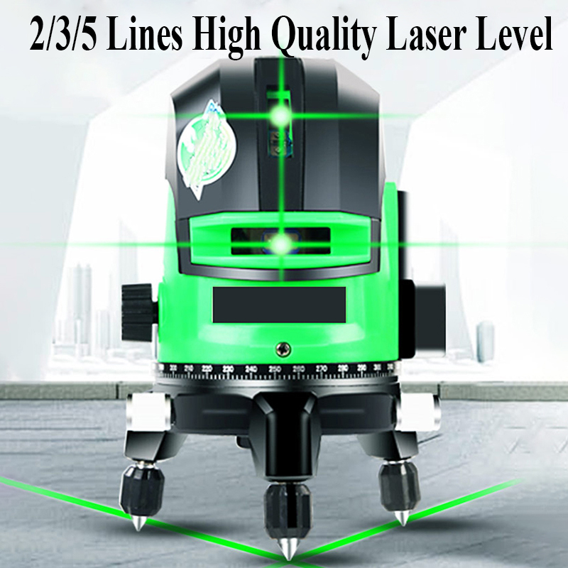 高精度4D強力ライトグリーンレーザーレベル360 °   セ - Laser Level 3D Cross Line Self Leveling のレビューと価格