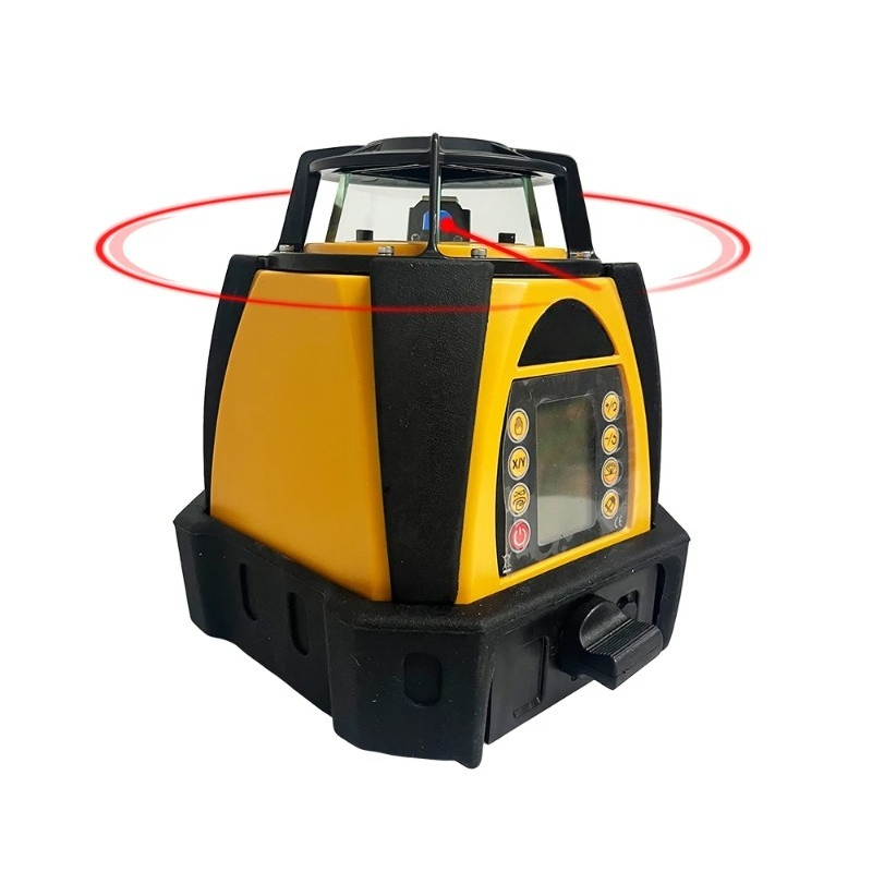 207R自動水平調整ロータリーレーザーレベル、LCD付き、作 - Rotary Laser Level 500M Range のレビューと価格