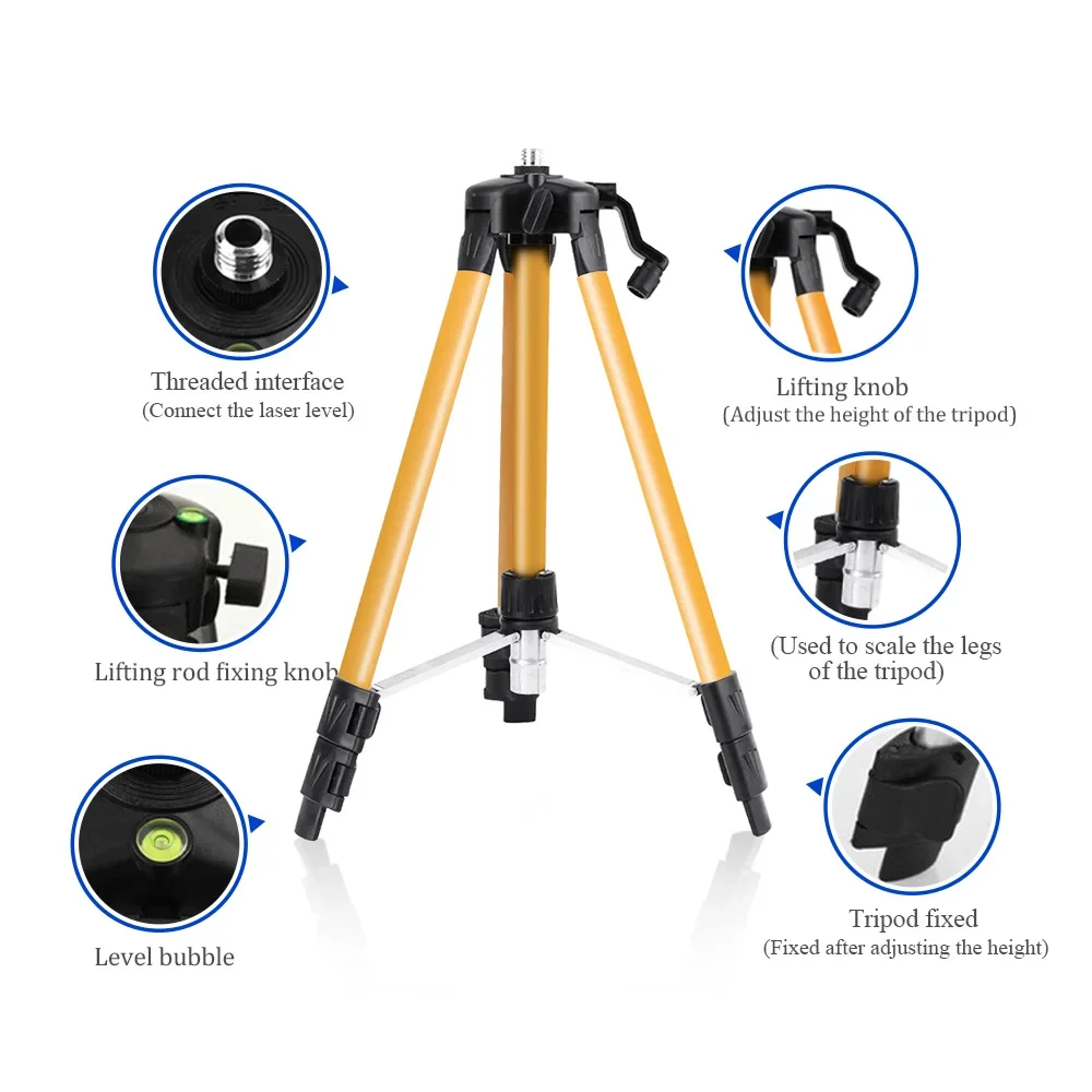 1.2/1.5M レーザーレベル三脚高さ調整可能なブラケット - Laser Level Tripod Stand 1.5M のレビューと価格