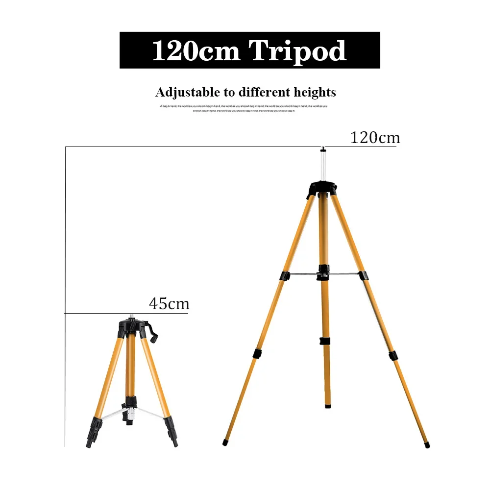 1.2/1.5M レーザーレベル三脚高さ調整可能なブラケット - Laser Level Tripod Stand 1.5M のレビューと価格