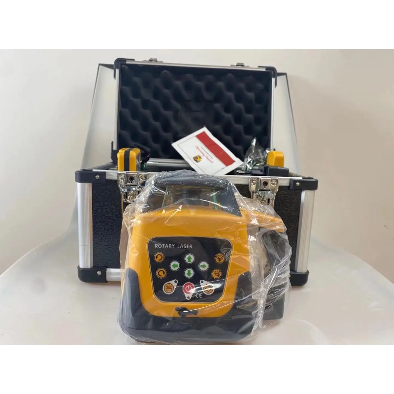 高精度回転レーザーレベル 360°自動水平調整 3Dグリーン - Rotary Laser Level 500M Range のレビューと価格