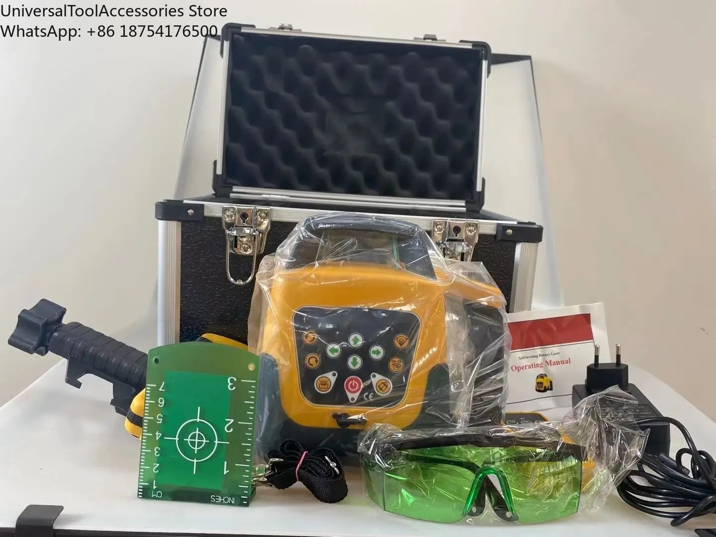 高精度自動電子セルフレベリング360度回転レーザー3Dグリー - Rotary Laser Level 500M Range のレビューと価格