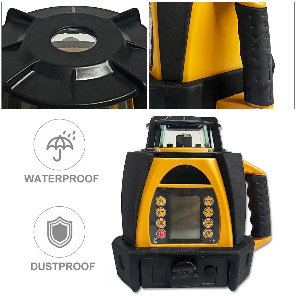 207R セルフレベリング回転レーザー 500m 作業範囲赤 - Rotary Laser Level 500M Range のレビューと価格