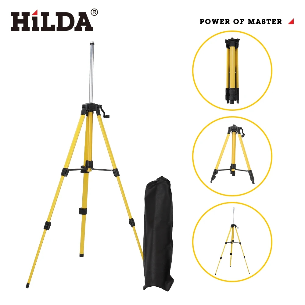 HILDA レーザーレベル三脚 1.2M/1.5M 5/8イ - Laser Level Tripod Stand 1.5M のレビューと価格