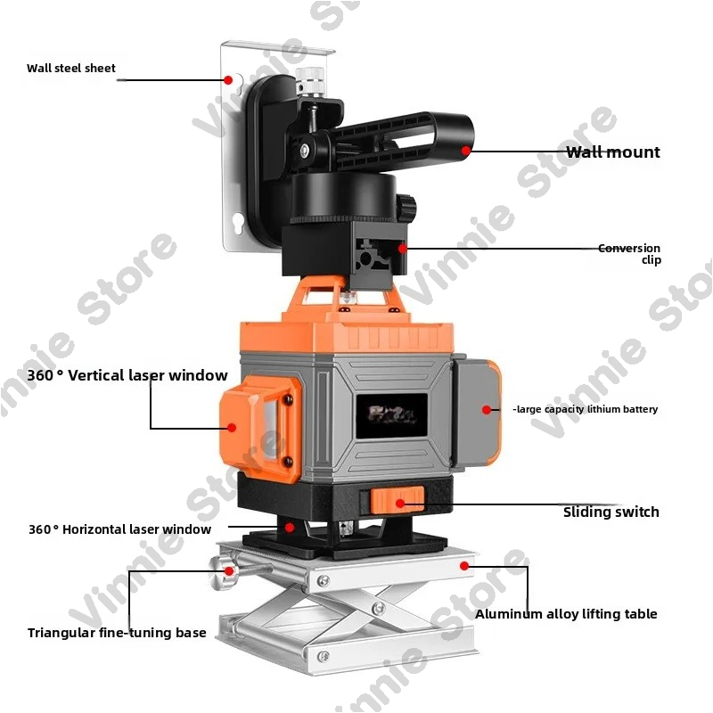 海外貿易ベストセラー赤外線レベル屋外強光特殊レーザーレベル卸 - Laser Level Outdoor Bright Green のレビューと価格