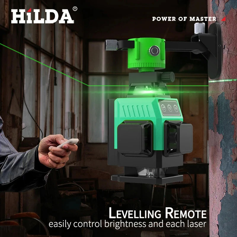 HILDA 12/16ライン グリーンレーザーレベル 自動水 - Cross Line Laser 360 Degree のレビューと価格