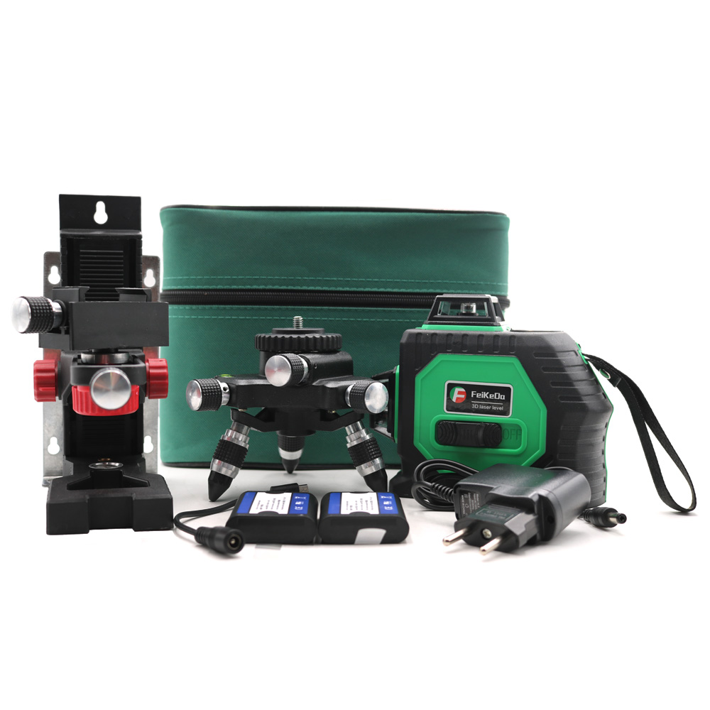 プロの垂直および水平3Dレーザーレベル,12ライン,セルフレ - Laser Level 3D Cross Line Self Leveling のレビューと価格