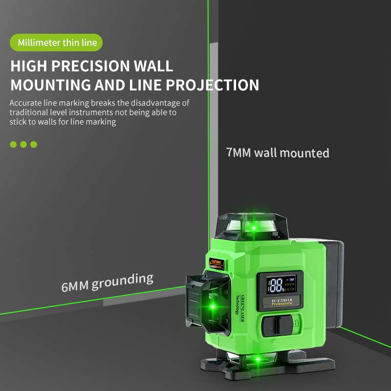 卸売グリーンレーザーレベル - 4D 16ラインデジタルディ - Laser Level Outdoor Bright Green のレビューと価格