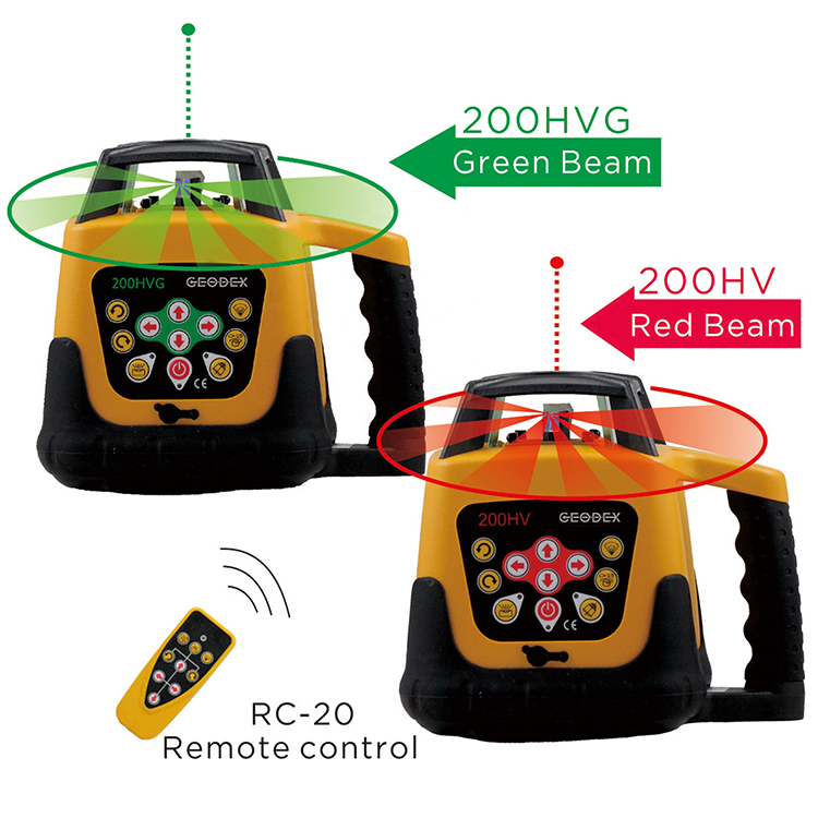 自動水平調整機能付き、500mの測定範囲、360度回転式レー - Rotary Laser Level 500M Range のレビューと価格