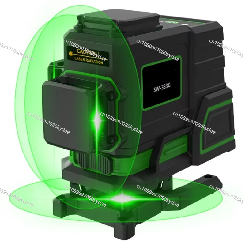 レーザーレベル用三脚 ミニグリーンクロス 12ライン 自動水 - Laser Level 3D Cross Line Self Leveling のレビューと価格