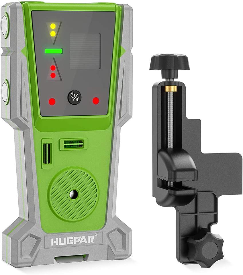 Huepar レーザーレベル受信機検出器、パルスライン付き電 - Laser Level With Receiver Detector のレビューと価格