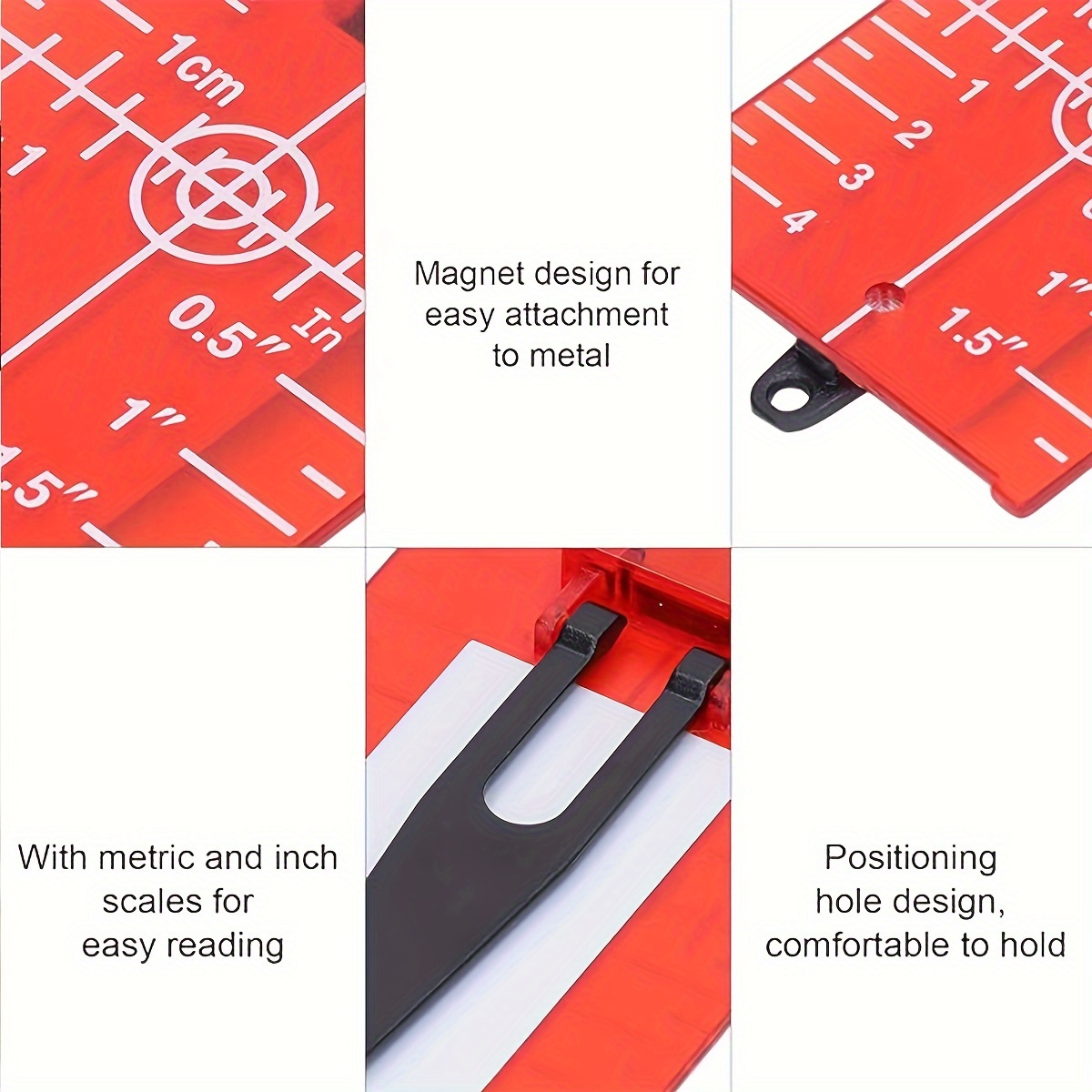 レーザーターゲット磁気床ターゲットプレート、ブラケット付き、 - Line Laser Level Magnetic Bracket のレビューと価格