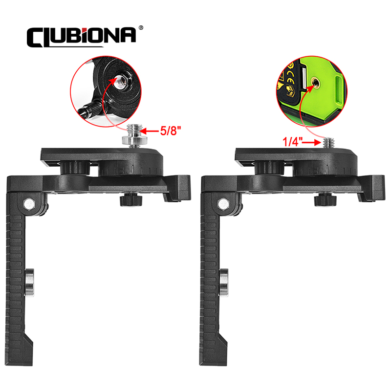 壁掛け式360度回転磁気ブラケット器具ホルダー（1/4インチ - Line Laser Level Magnetic Bracket のレビューと価格