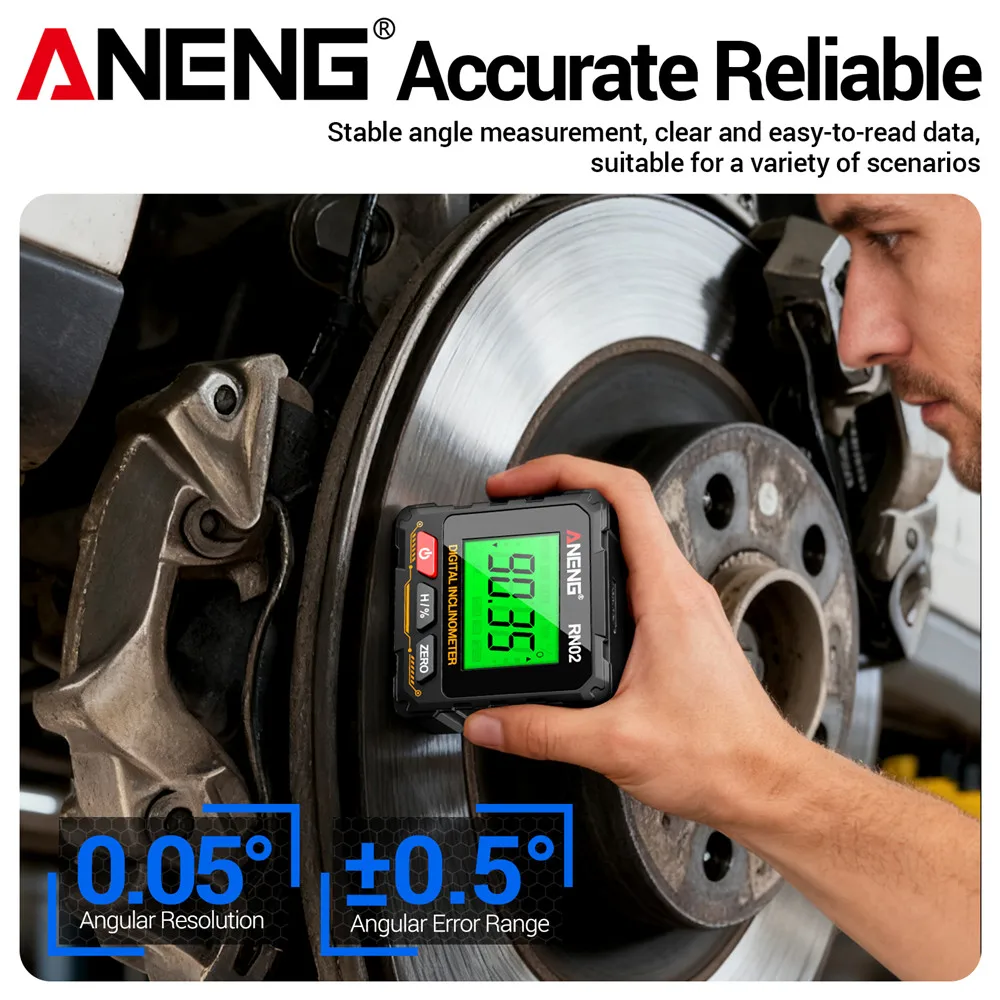 ANENG RN02 磁気デジタル角度計 USB充電式角度計 - Laser Level Rechargeable Usb のレビューと価格