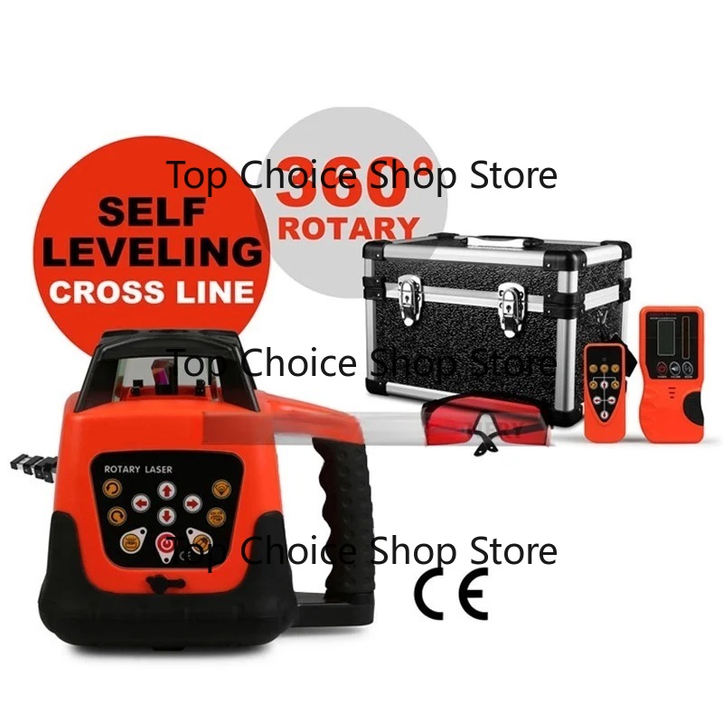 赤色ビーム自動回転ロータリーレーザーレベル 500m範囲 - Rotary Laser Level 500M Range のレビューと価格