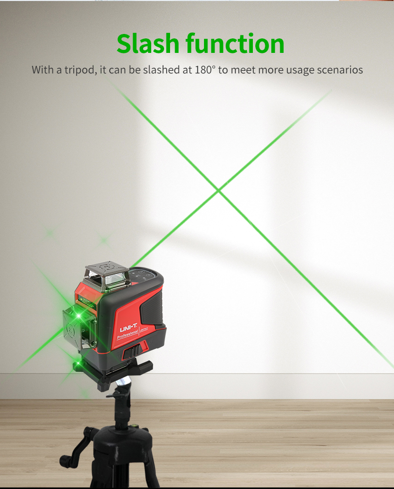 UNI-T レーザーレベル 360° 12/16ライン 3D - Laser Level 3D Cross Line Self Leveling のレビューと価格