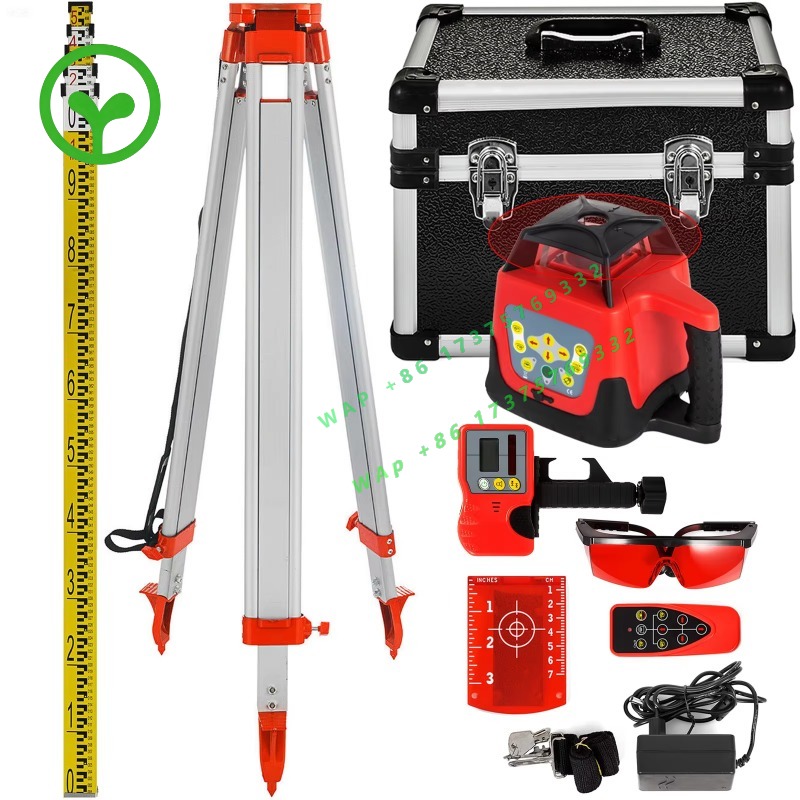 【プレミアム】ロータリーレーザーレベル グリーン/レッドビー - Rotary Laser Level 500M Range のレビューと価格